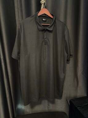 Realme Men's Performance Short Sleeve Polo Shirt Black XXL